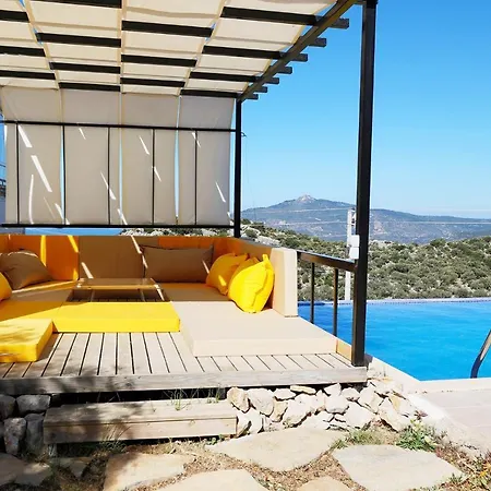 Asfina, Wunderschone Mit 4 Schlafzimmern, Privatem, Solar Beheiztem Pool Und Herrlichem Meerblick * Kalkan