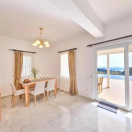 Villa Asfina, Wunderschone Mit 4 Schlafzimmern, Privatem, Solar Beheiztem Pool Und Herrlichem Meerblick